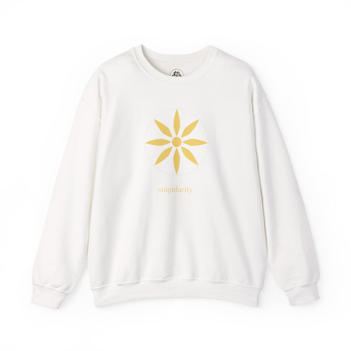 White | Singularity Sweatshirt, front view