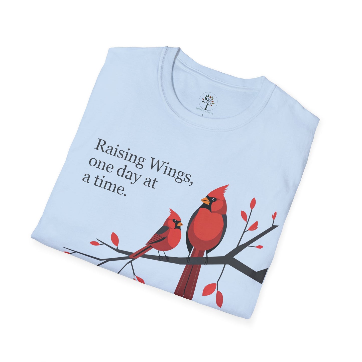 Light Blue | Raising Wings, One day at a time, folded view