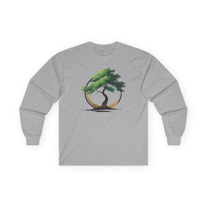 Sport Grey | The Zen Tree Long Sleeve Tee, front view