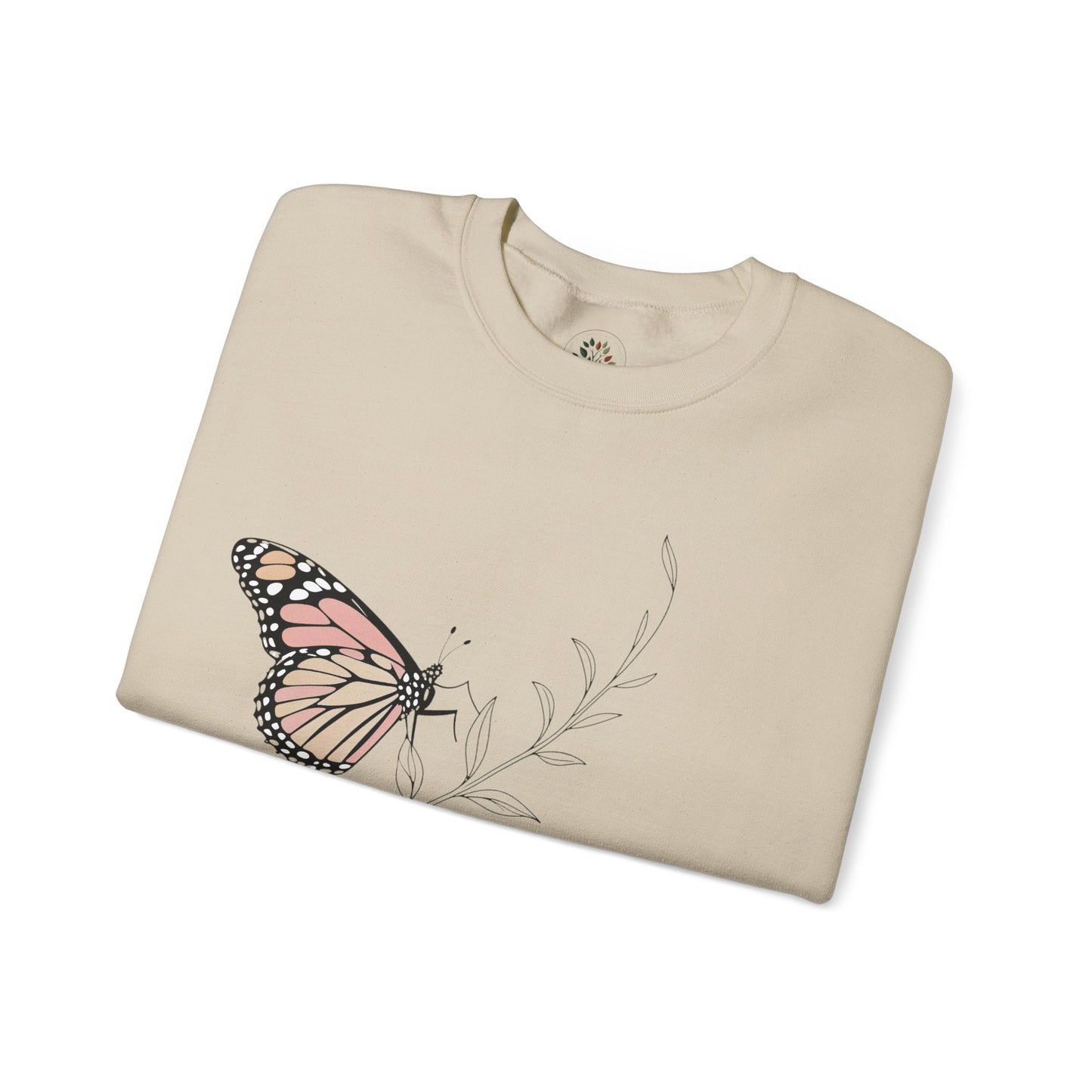 Sand | Gentle When It Matters Sweatshirt, folded view