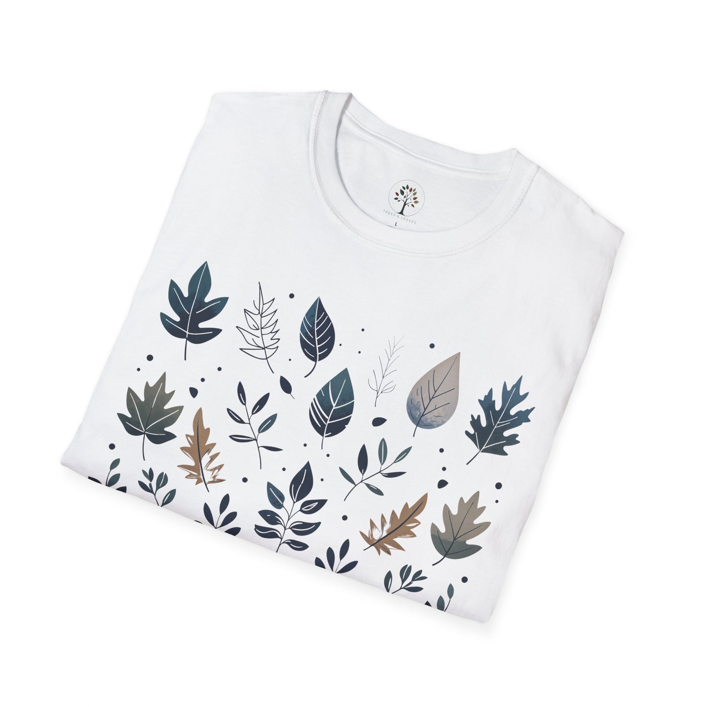 White | Botanical Harmony, folded view