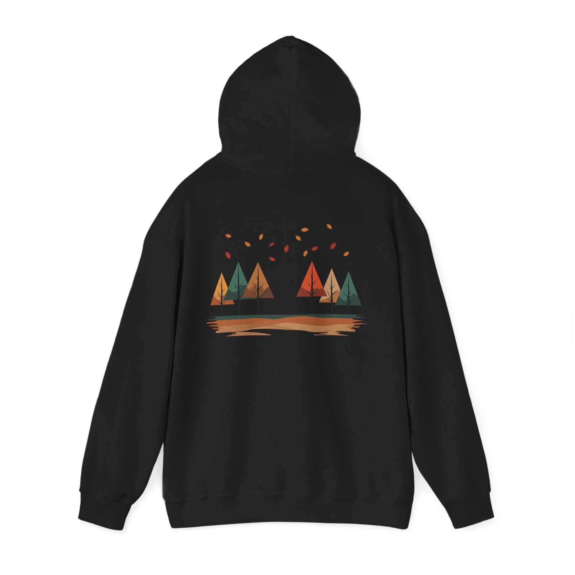 Black | Horizon Fall Hoodie, back view 2