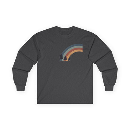Dark Heather | Horizon Arch Long Sleeve, front view