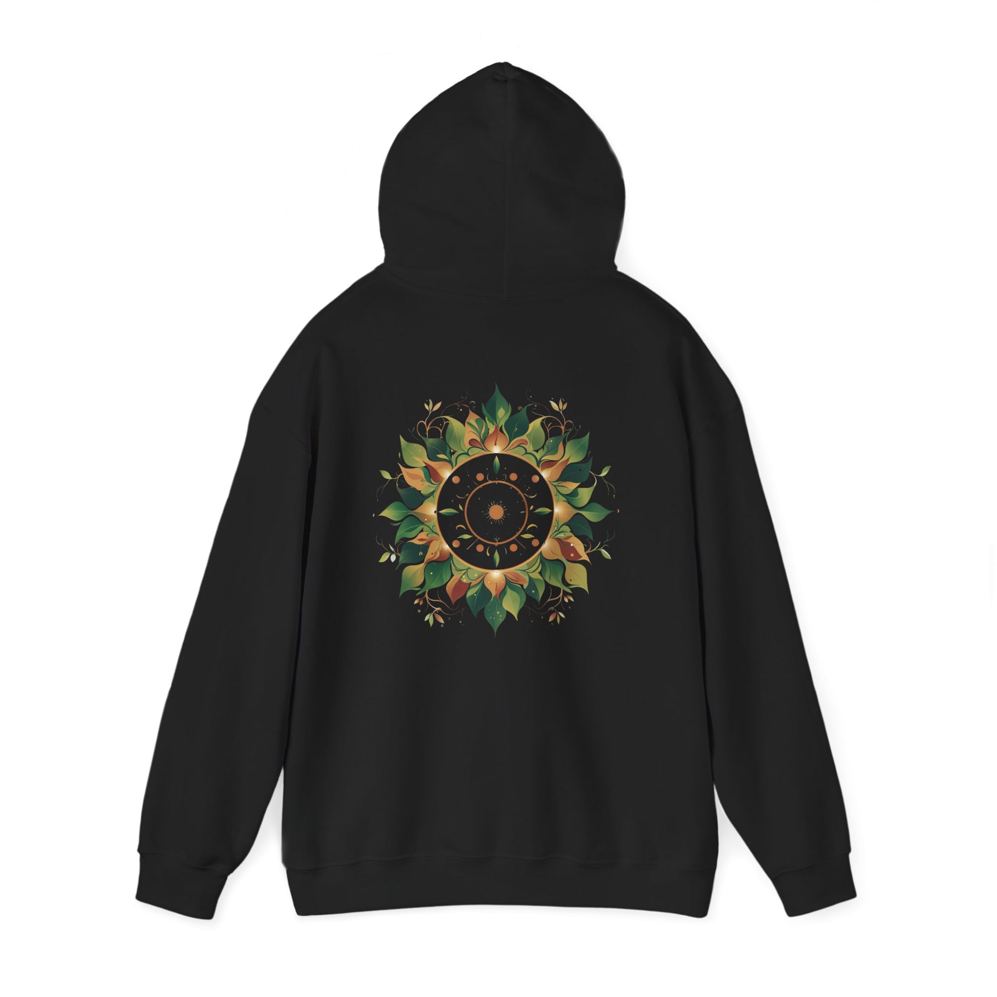 Black | Solar Bloom Hoodie, back view 2