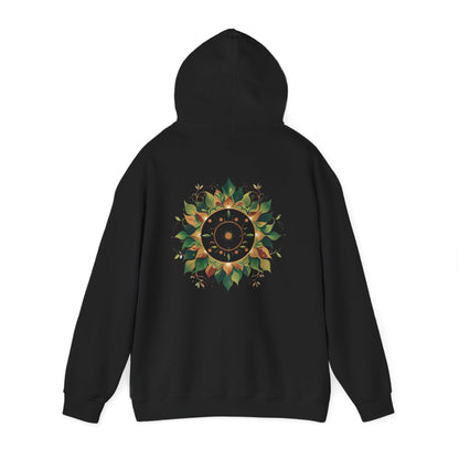 Black | Solar Bloom Hoodie, back view 2