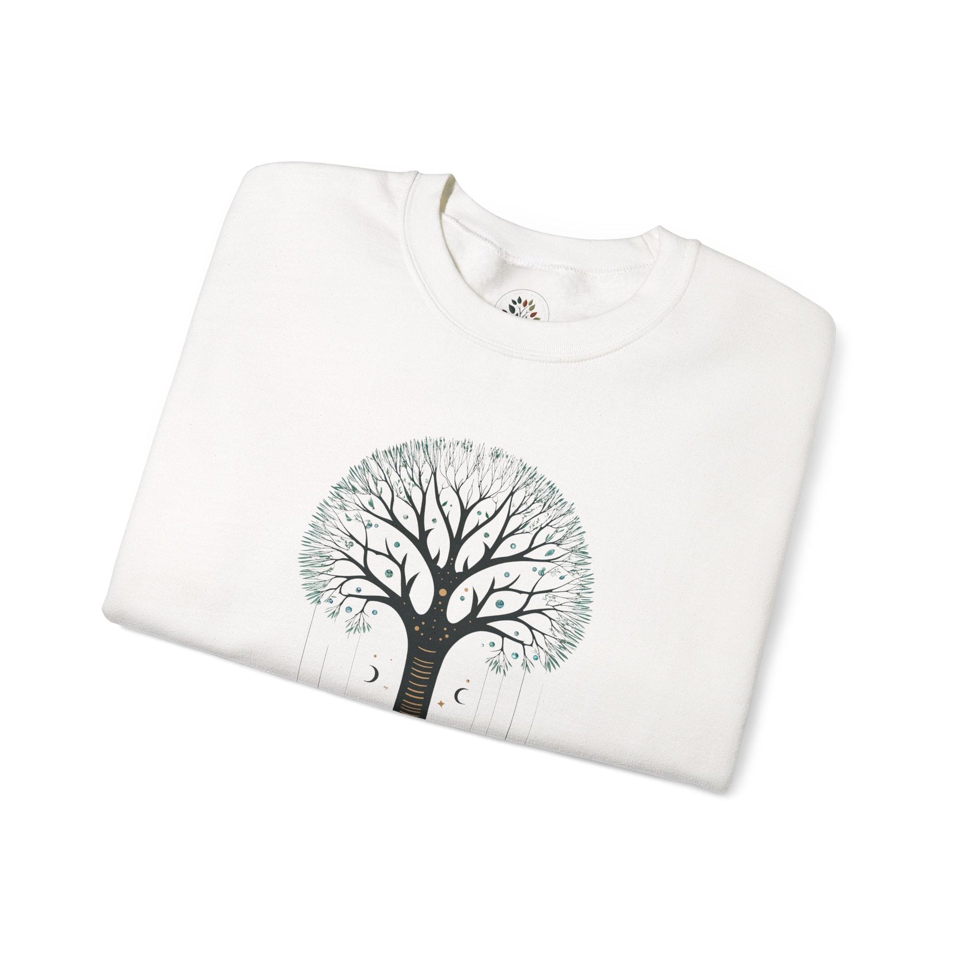 White | The Forest Remembers Sweatshirt, folded view
