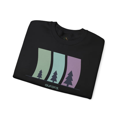 Black | Aurora Sweatshirt, folded view