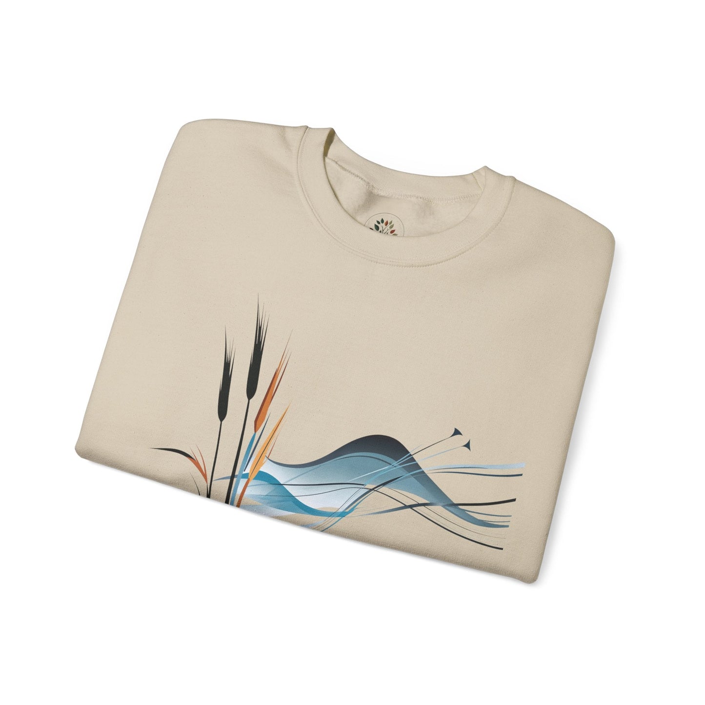 Sand | Exhale Sweatshirt, folded view
