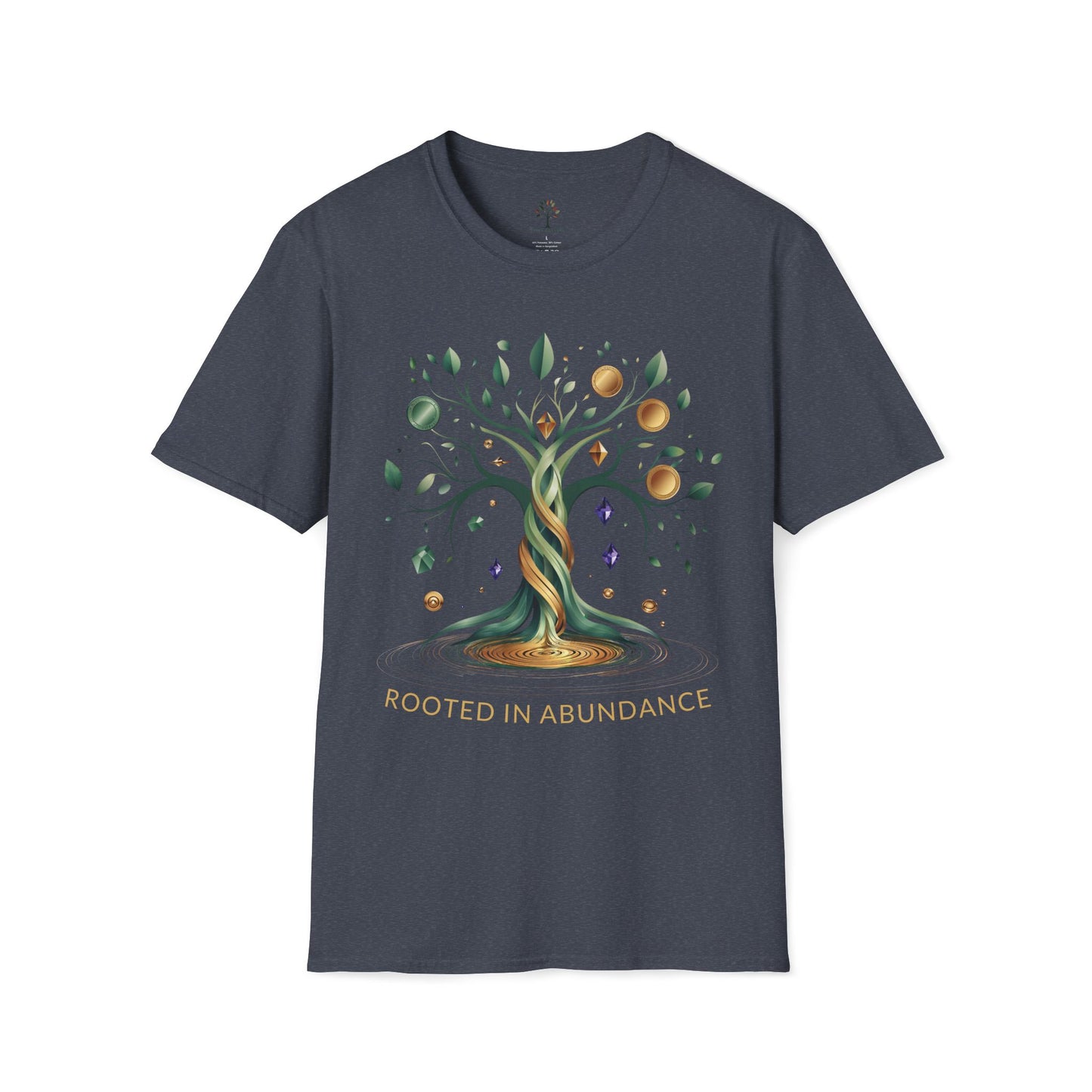 Heather Navy | Rooted in Abundance, front view