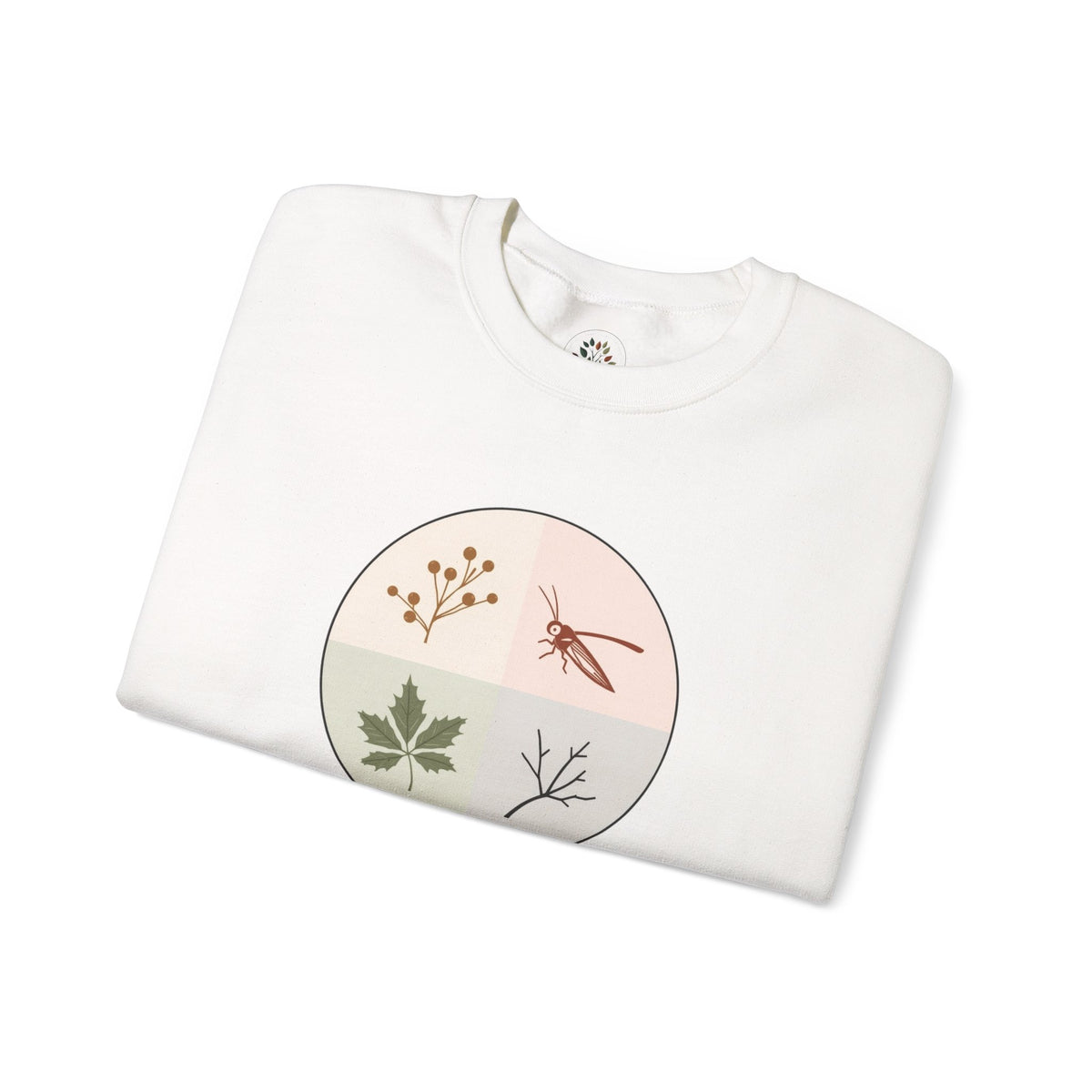 White | Timeless Sweatshirt, folded view