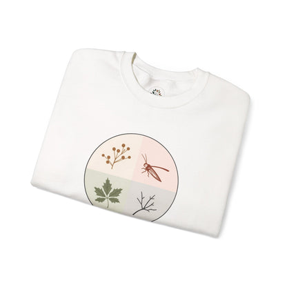 White | Timeless Sweatshirt, folded view
