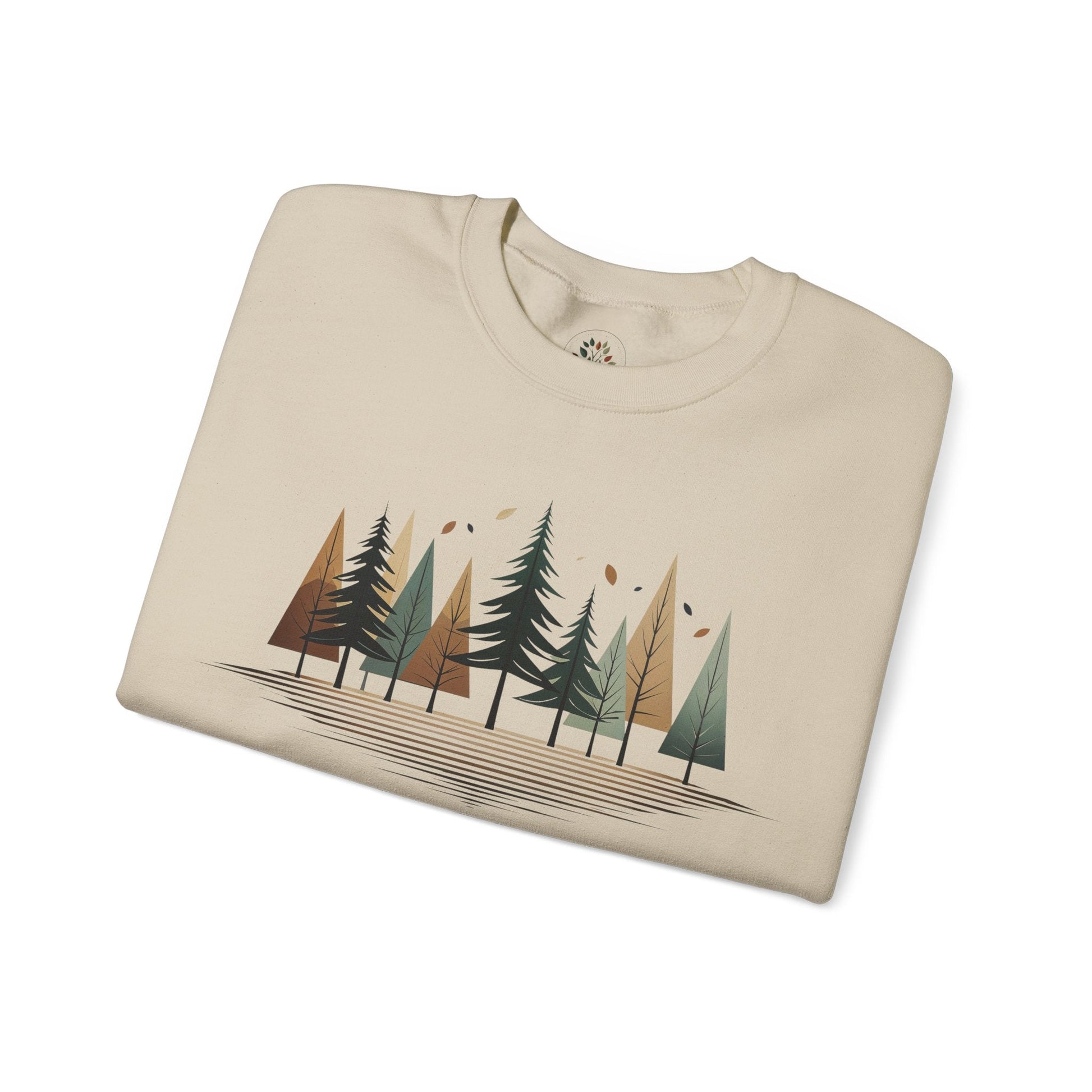 Sand | Forest Rhythm Sweatshirt, folded view
