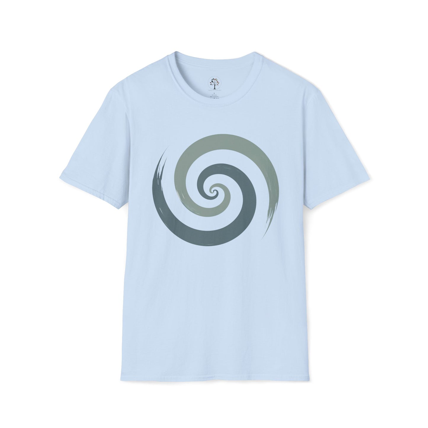 Light Blue | Spiral, front view