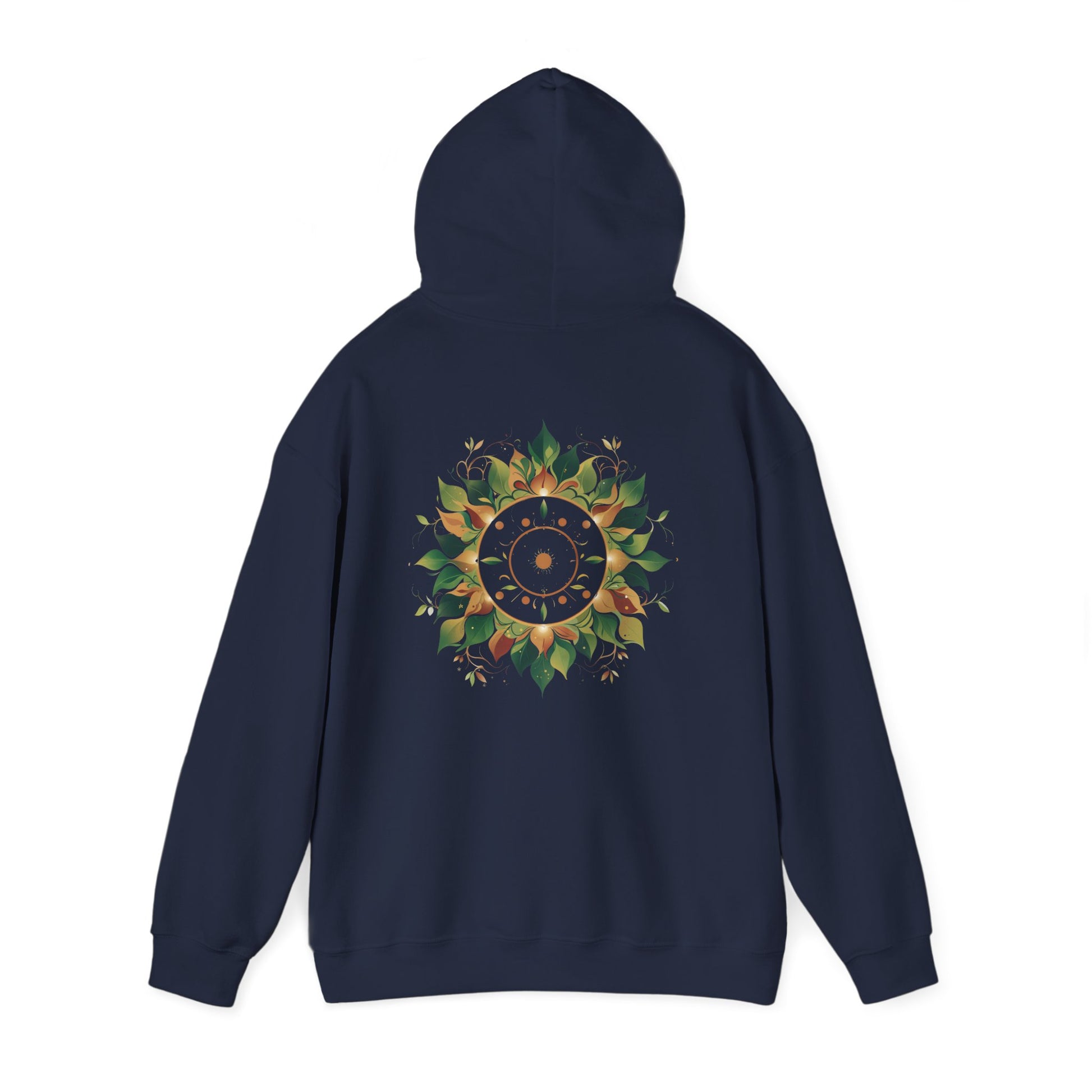 Navy | Solar Bloom Hoodie, back view 2