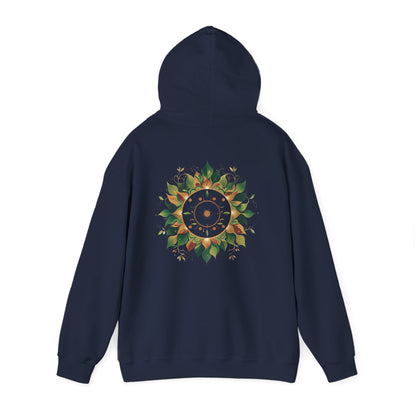 Navy | Solar Bloom Hoodie, back view 2