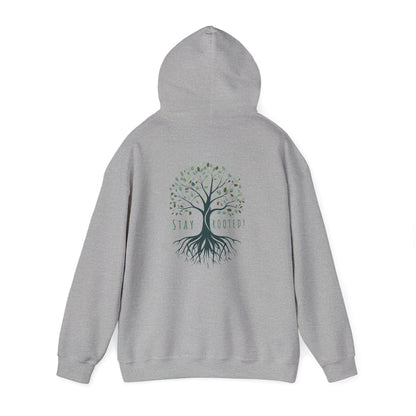 Sport Grey | Stay Rooted! Hoodie, back view 2