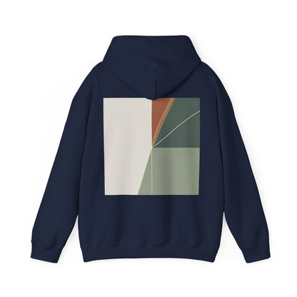 Navy | Divide Hoodie, back design view