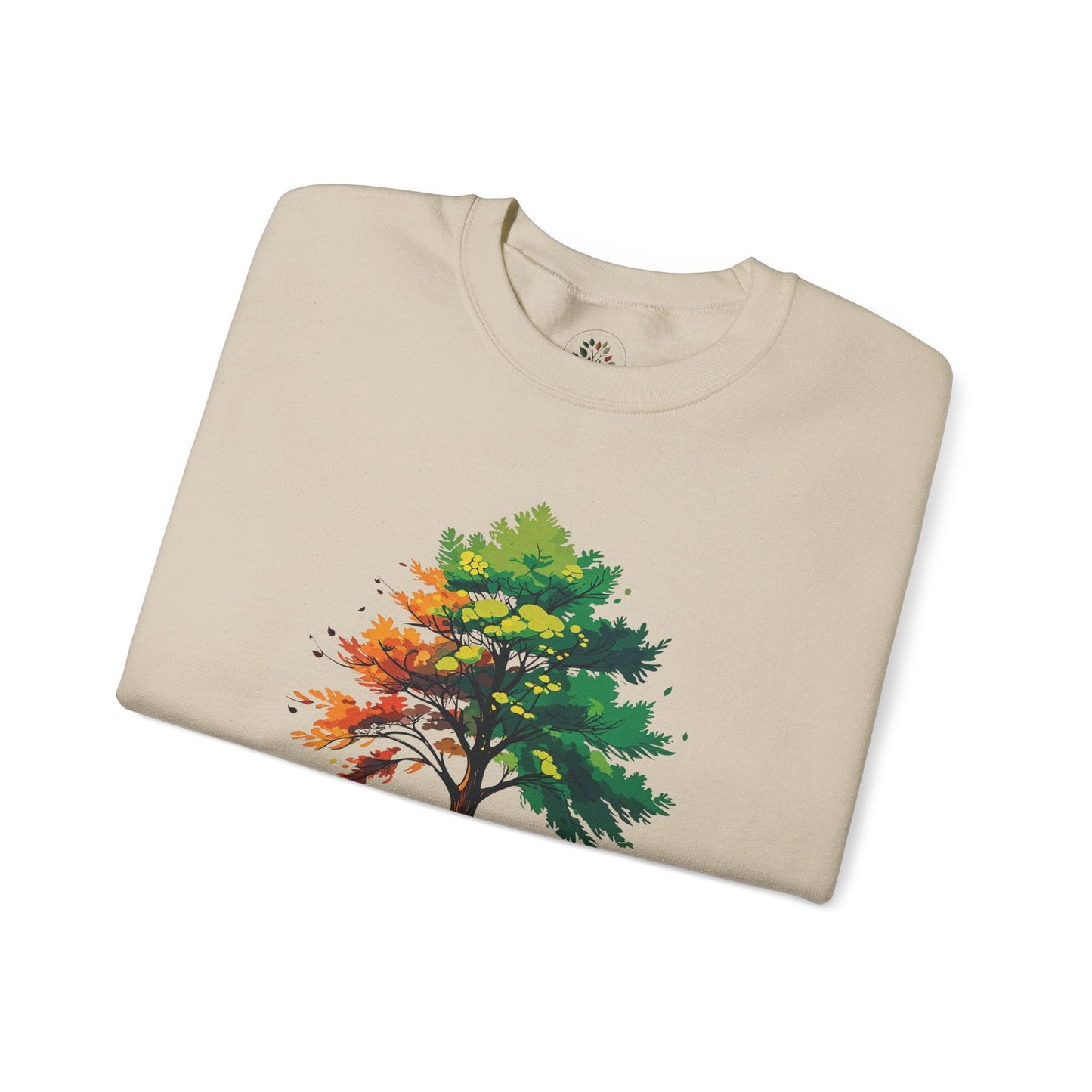 Sand | Trees Protect US Sweatshirt, folded view