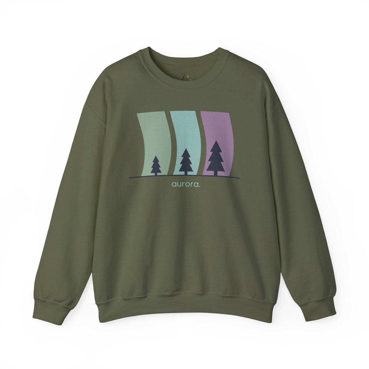 Military Green | Aurora Sweatshirt, front view