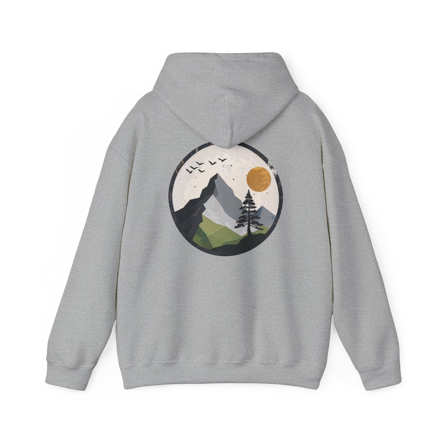 Sport Grey | Whispering Heights Hoodie, back design view