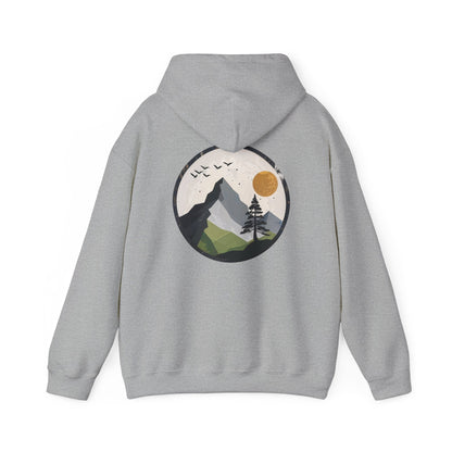 Sport Grey | Whispering Heights Hoodie, back design view