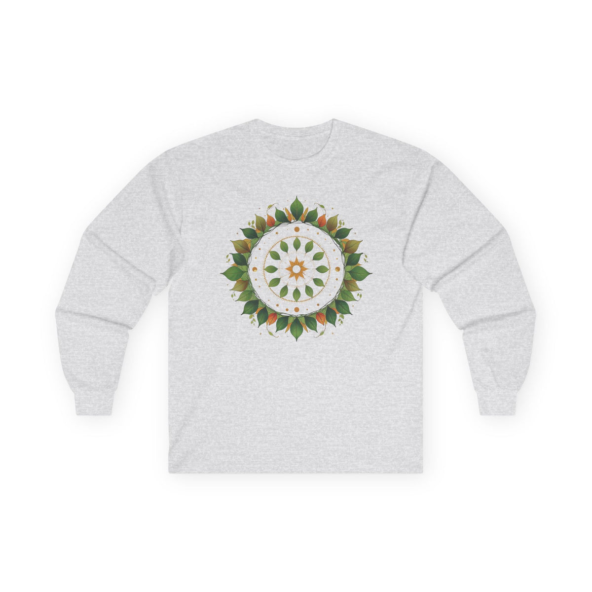Ash | Celestial Growth Long Sleeve Tee, front view