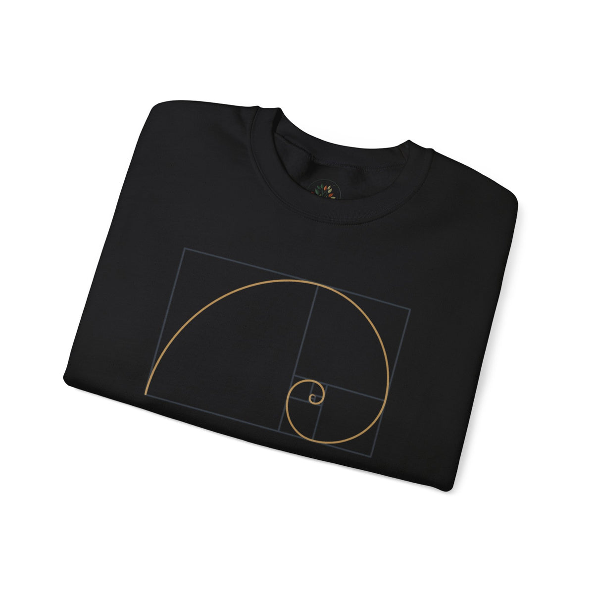 Black | Fibonacci Sweatshirt, folded view