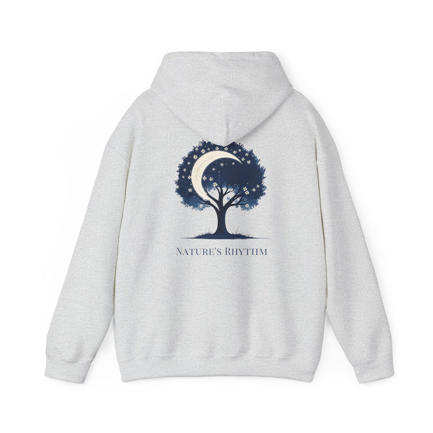 Ash | Nature`s Rhythm Hoodie, back design view