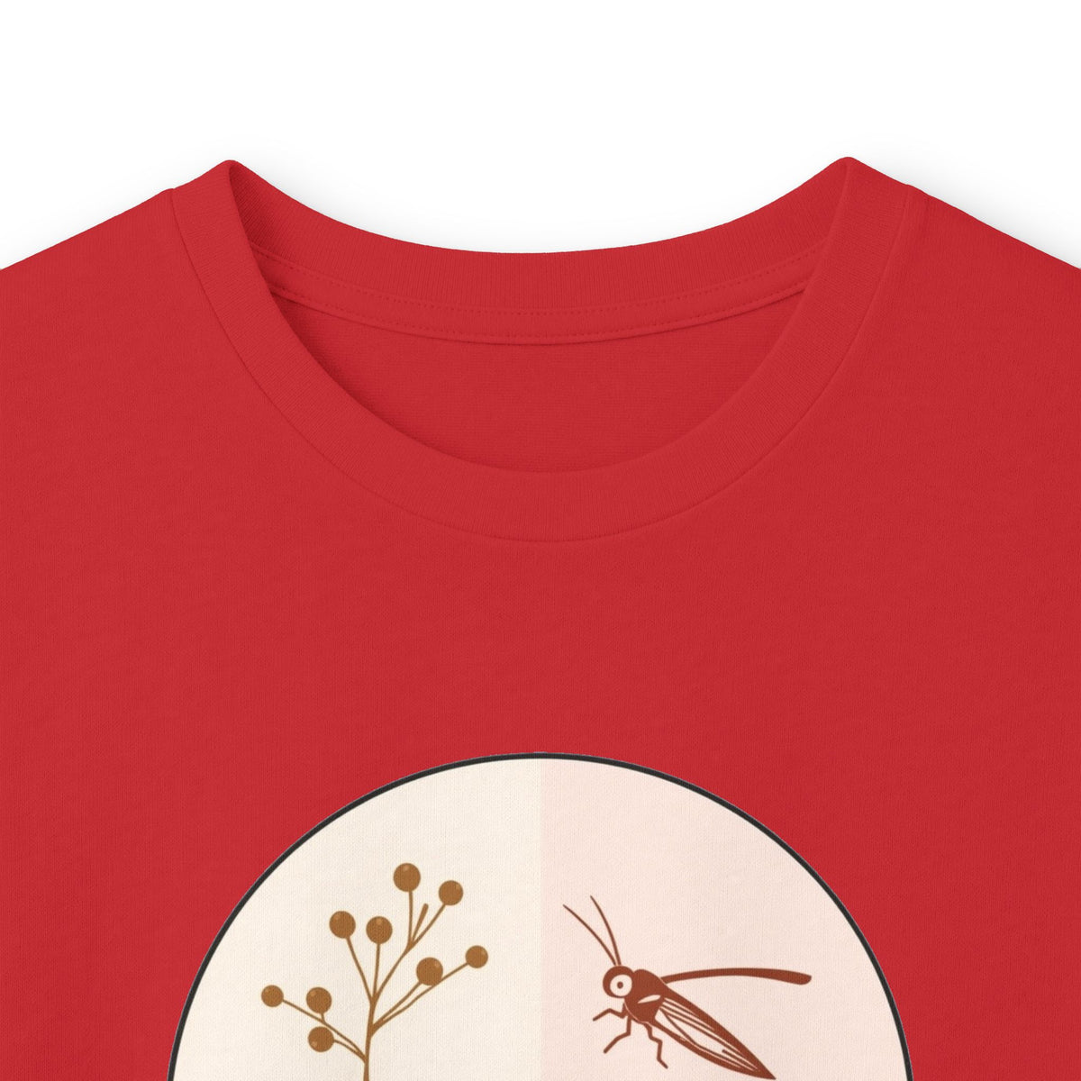 Red | Timeless Long Sleeve Tee, folded view