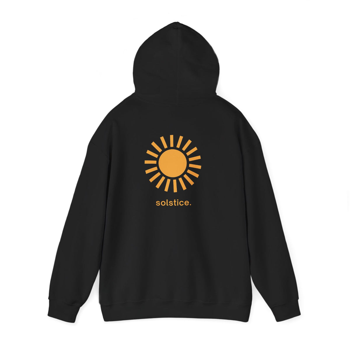 Black | Solstice Hoodie, back view 2