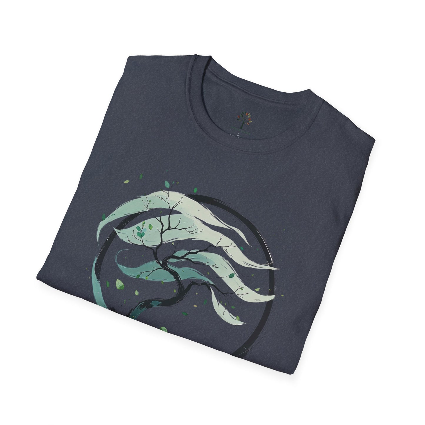 Heather Navy | Winds of Growth, folded view