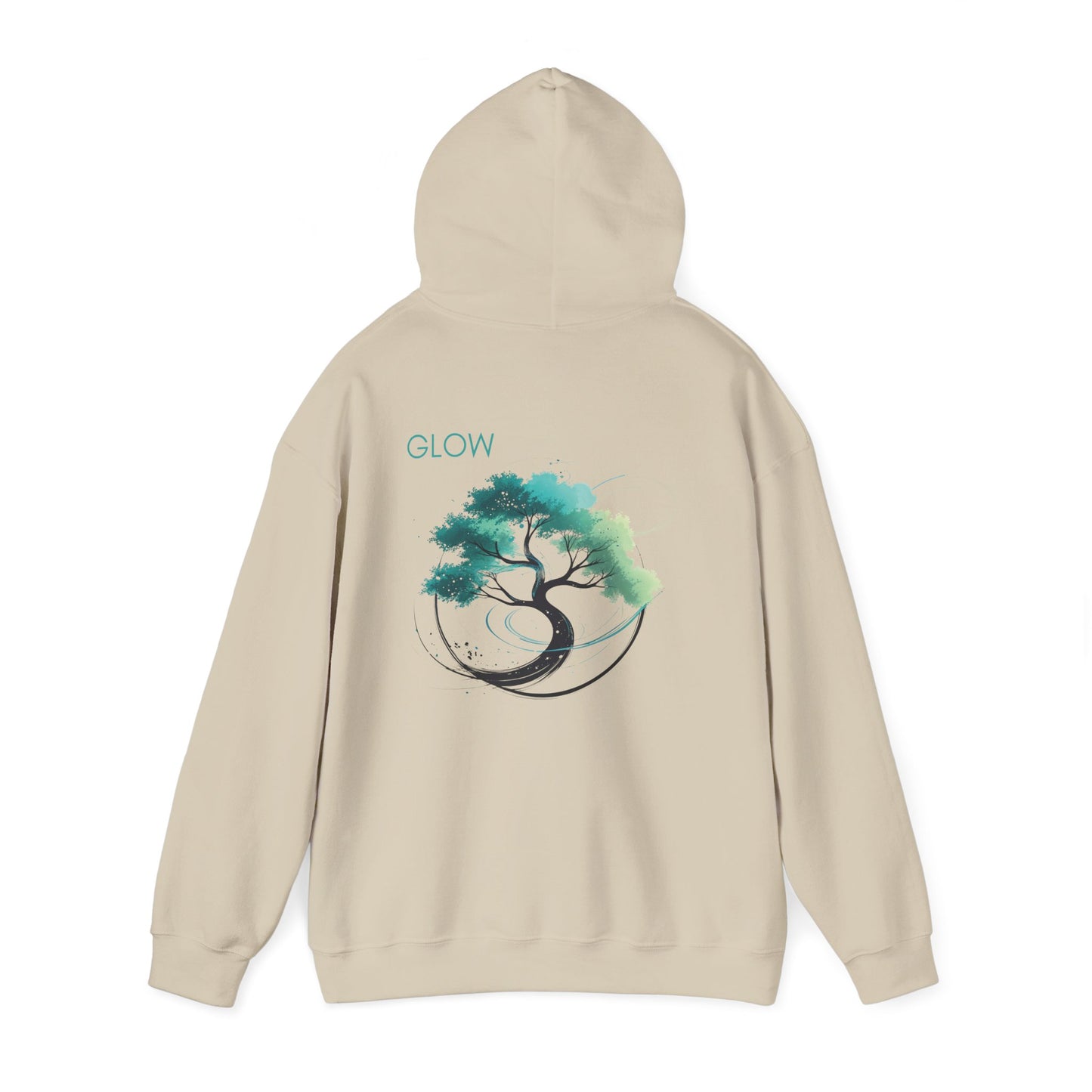 Sand | Glow Hoodie, back view 2