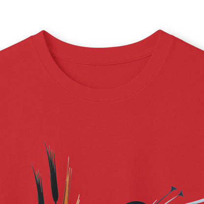Red | Exhale Long Sleeve Tee, folded view