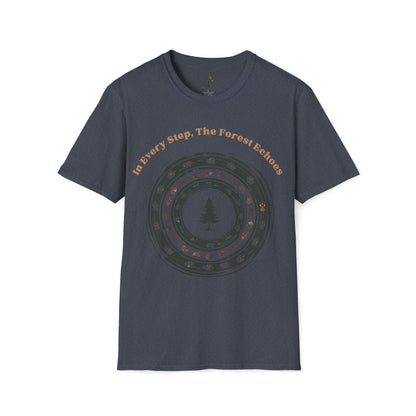 Heather Navy | In Every Step, the Forest Echoes, front view