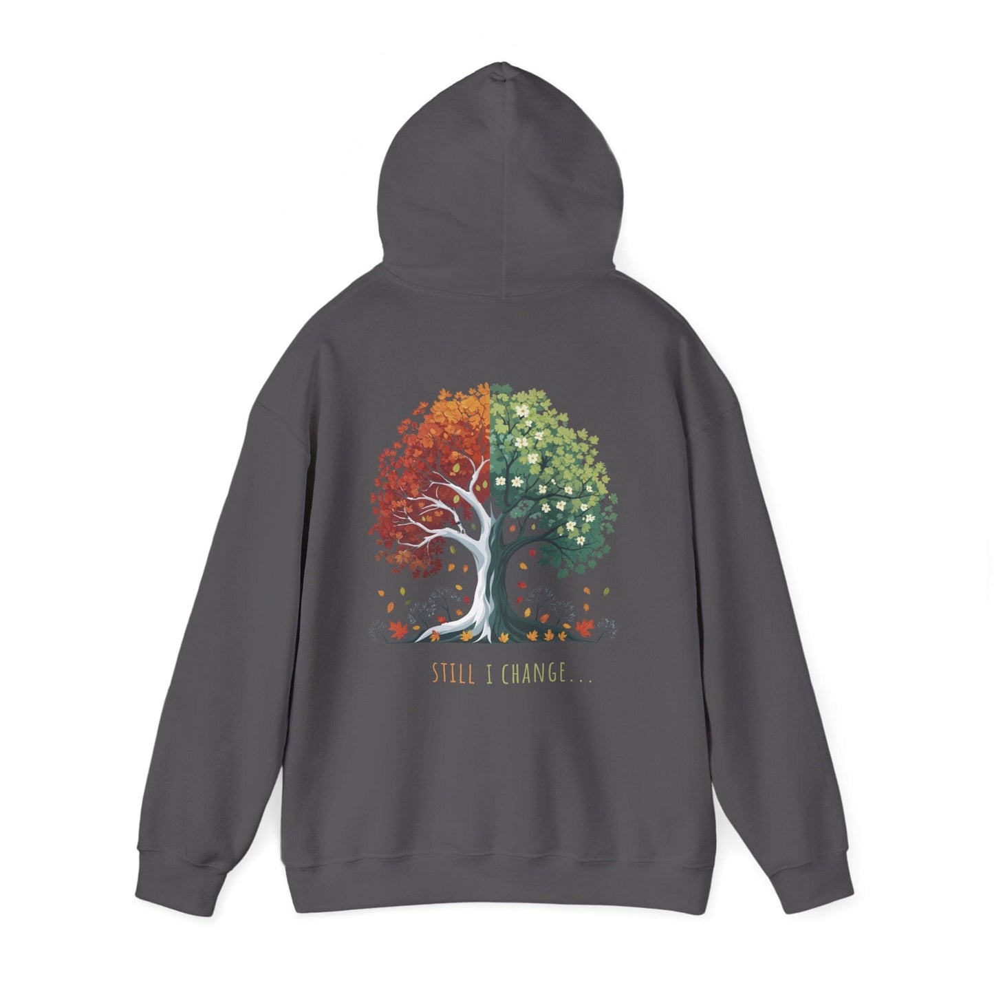 Charcoal | Still I Change Hoodie, back view 2