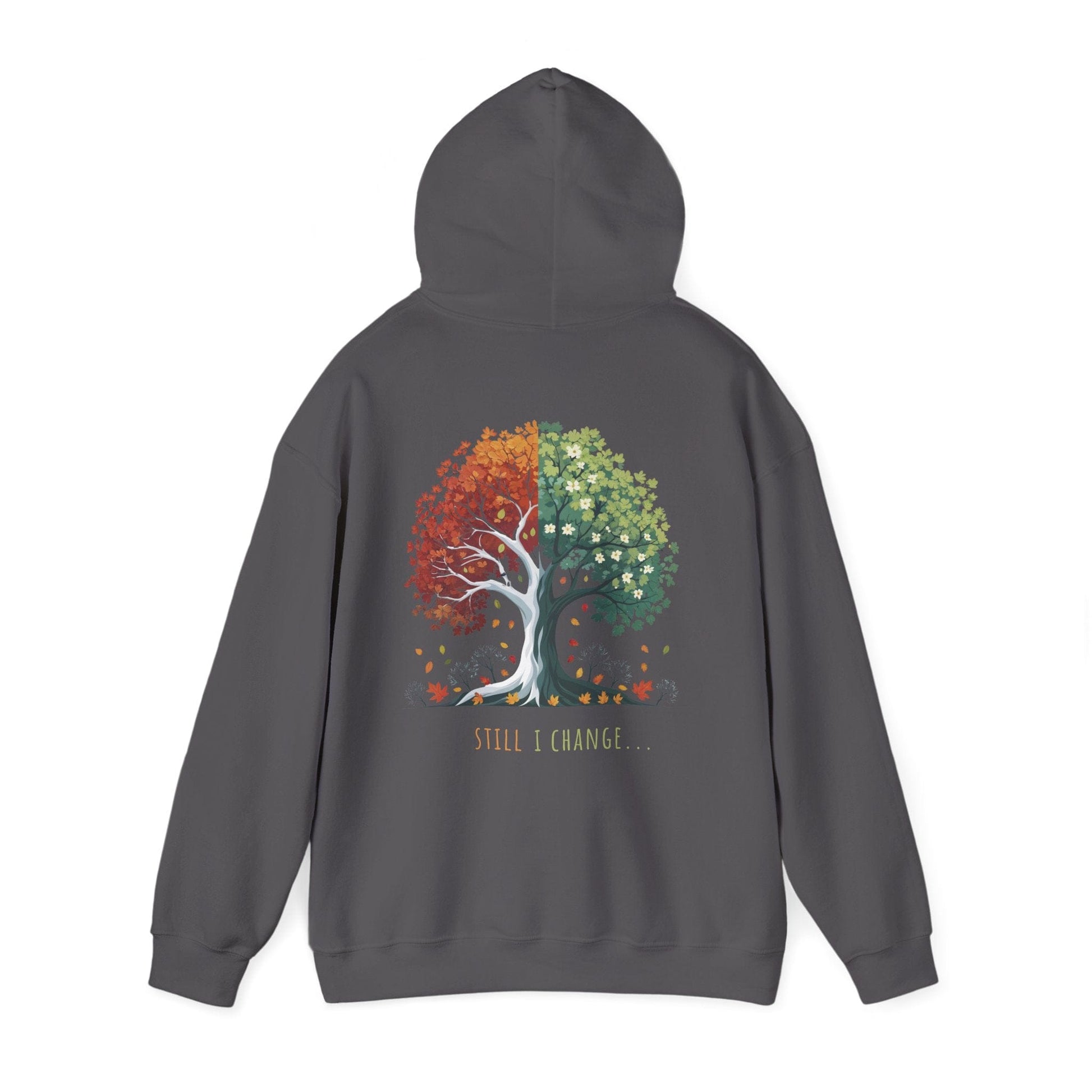 Charcoal | Still I Change Hoodie, back view 2