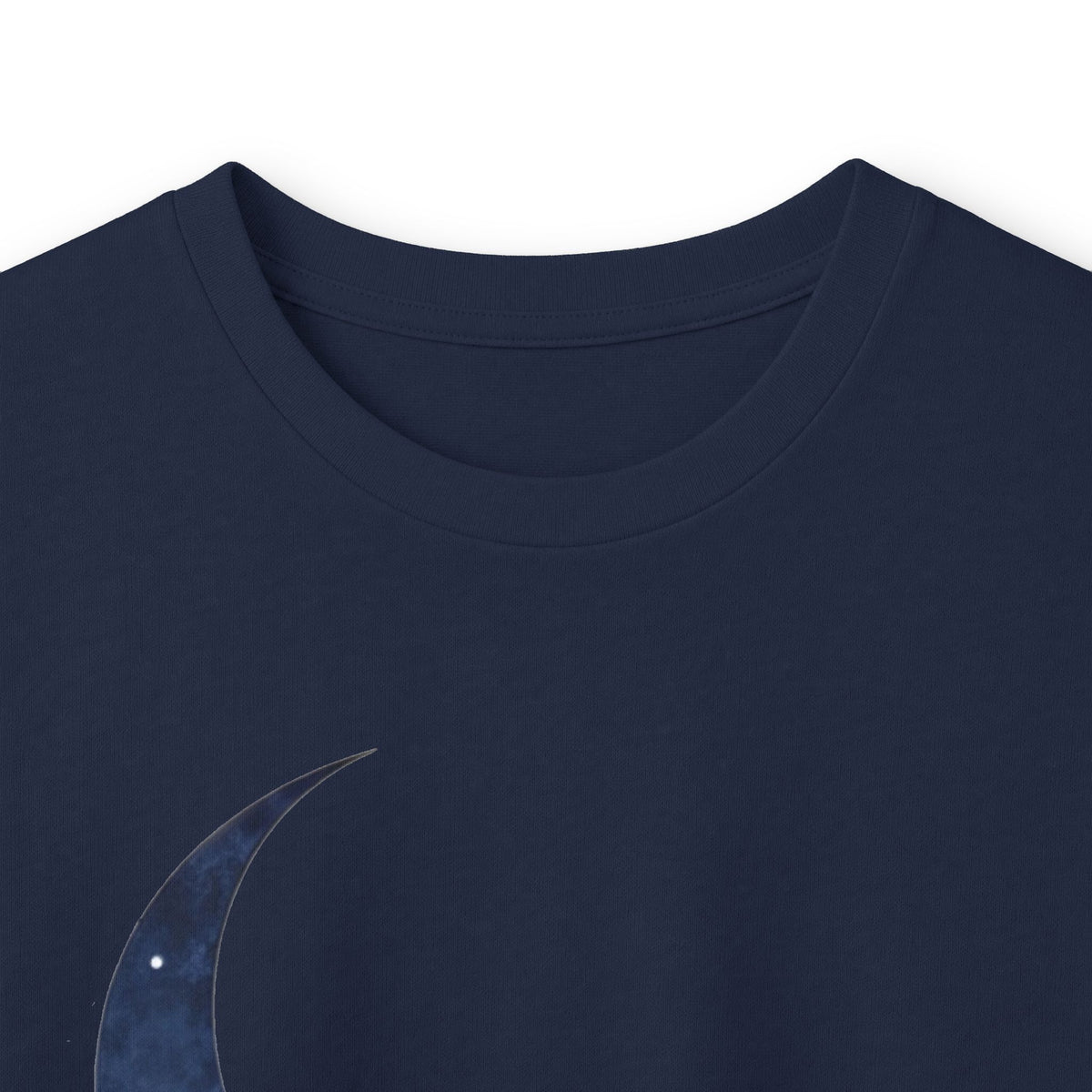 Navy | Moonlit Peace Long Sleeve Tee, folded view