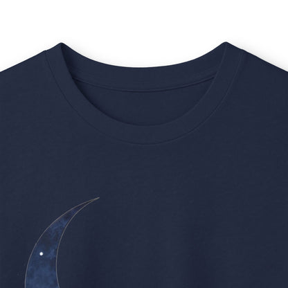 Navy | Moonlit Peace Long Sleeve Tee, folded view