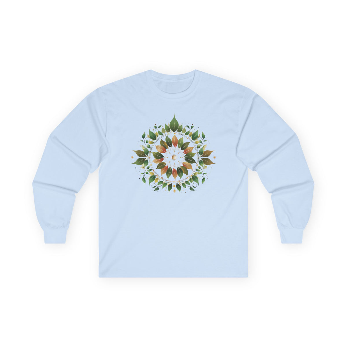 Light Blue | Eclipse Garden Long Sleeve Tee, front view