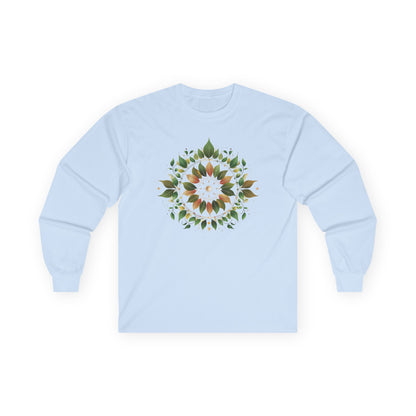 Light Blue | Eclipse Garden Long Sleeve Tee, front view