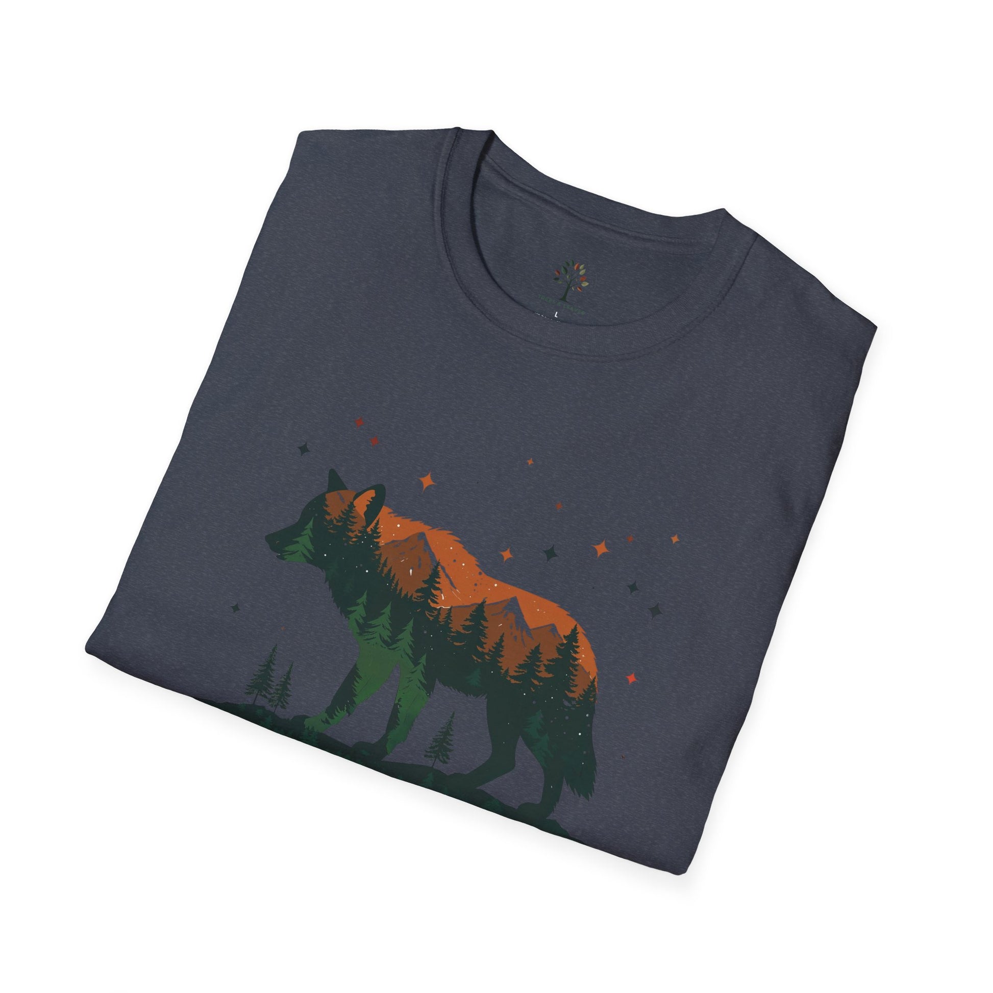 Heather Navy | Spirit of the Wild, folded view