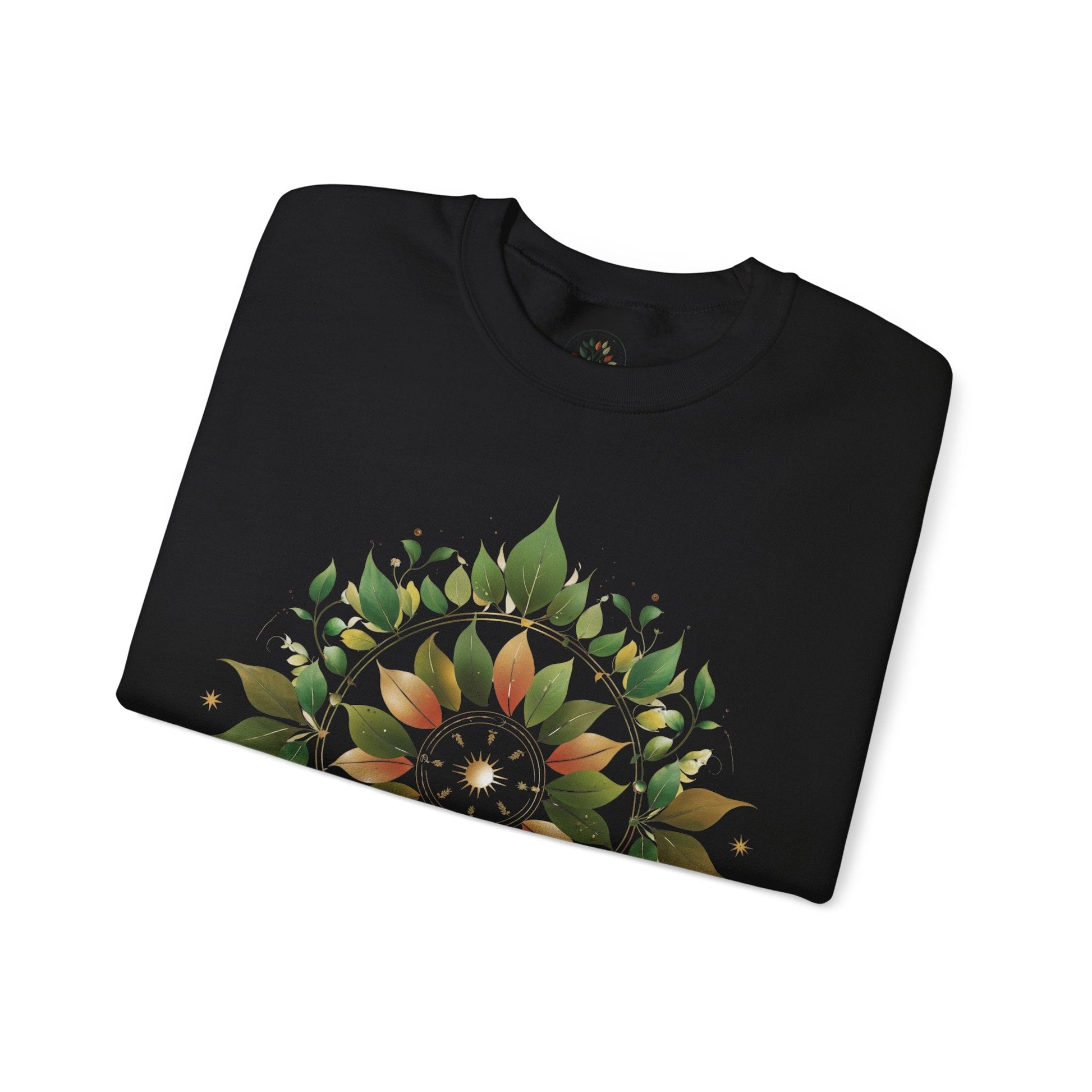 Black | Eclipse Garden Sweatshirt, folded view