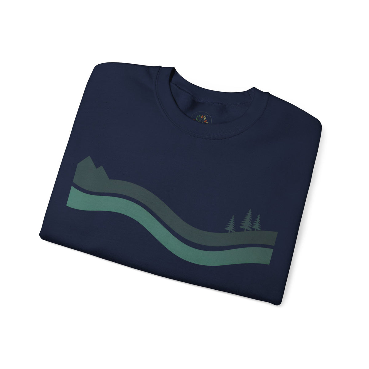 Navy | River Sweatshirt, folded view