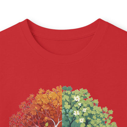 Red | Still I Change Long Sleeve Tee, folded view