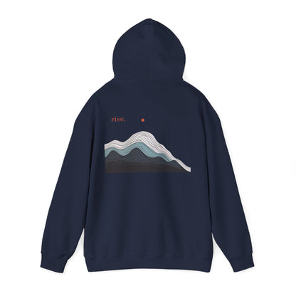 Navy | Rise Hoodie, back view 2