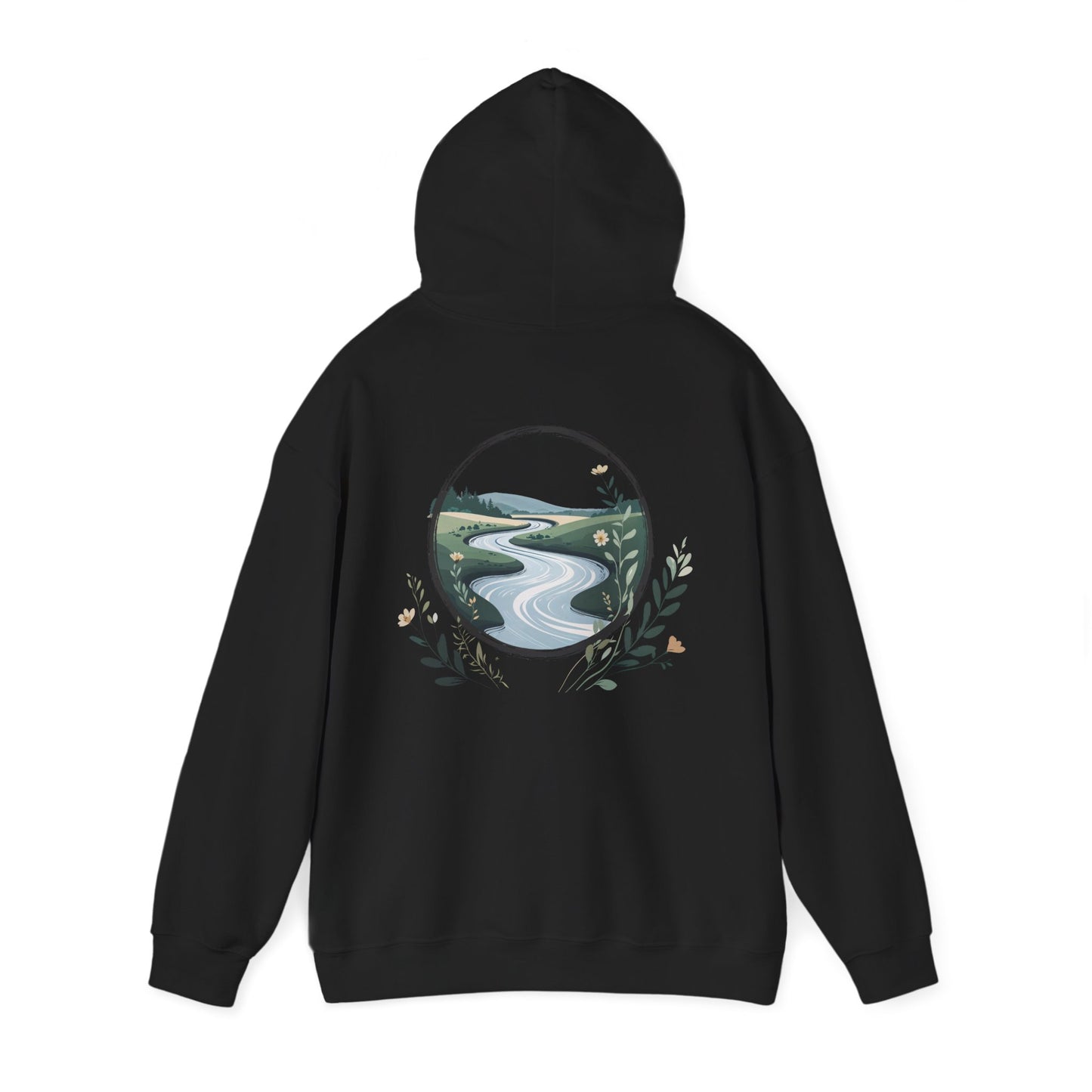 Black | River of Grace Hoodie, back view 2