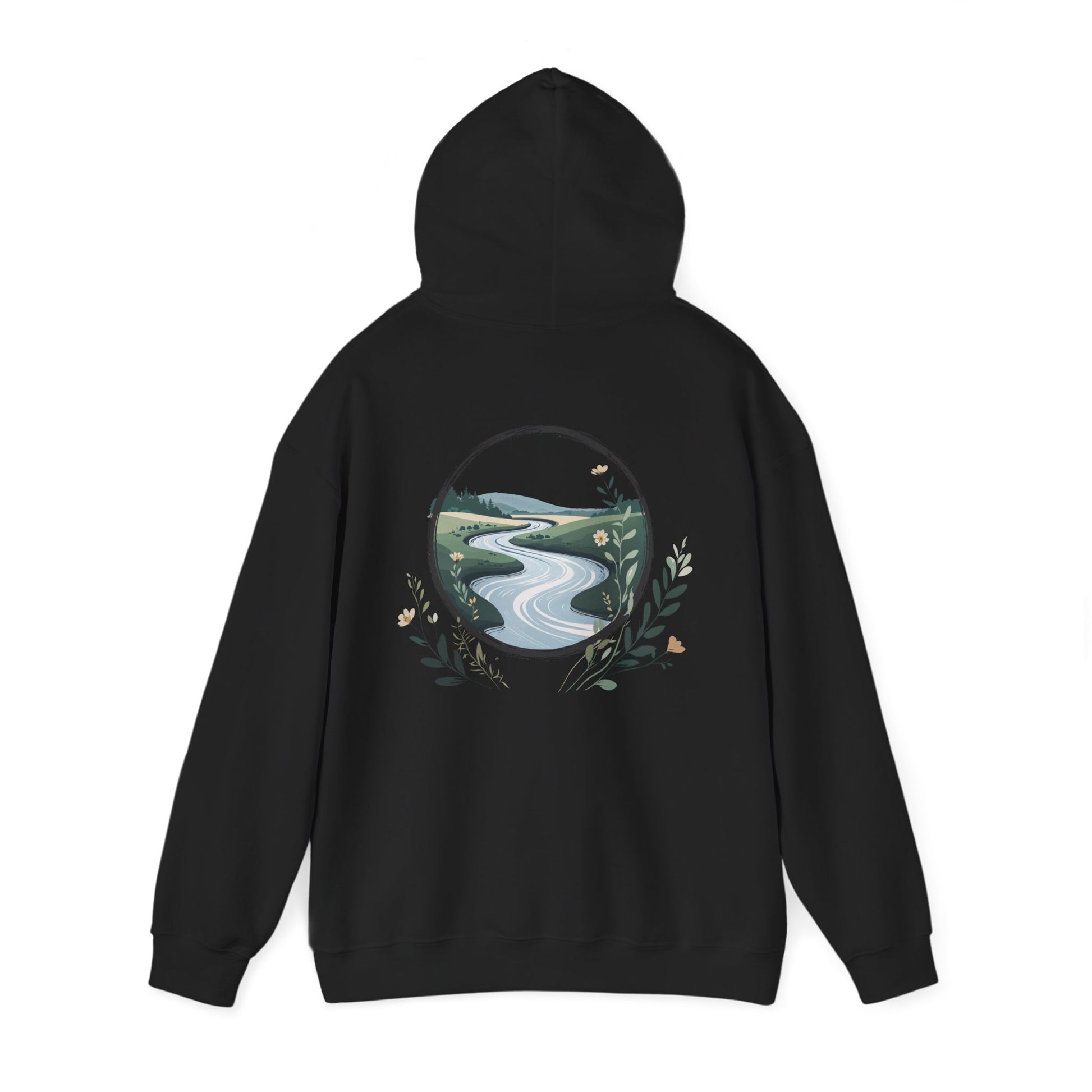 Black | River of Grace Hoodie, back view 2