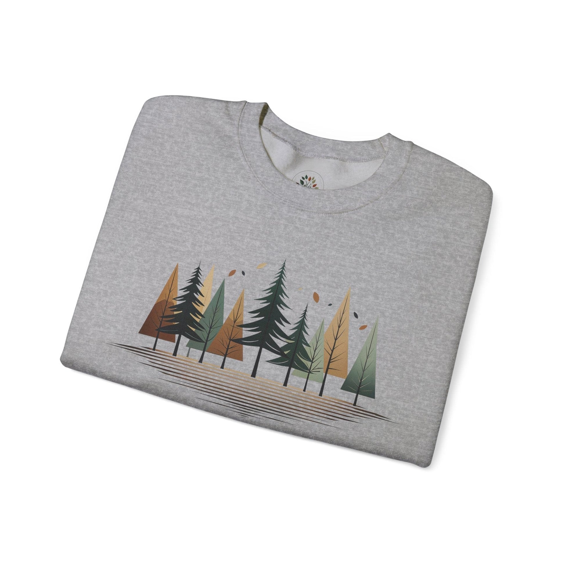 Sport Grey | Forest Rhythm Sweatshirt, folded view