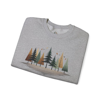 Sport Grey | Forest Rhythm Sweatshirt, folded view