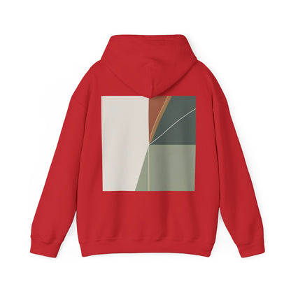 Red | Divide Hoodie, back design view